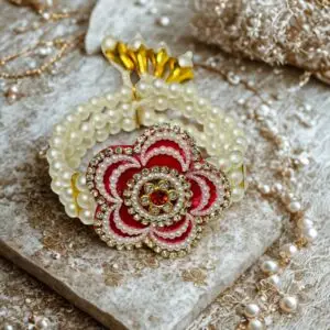 Radiant Pearl & Rani Patch Bracelet –Wear a Touch of Royalty on Your Wrist ✨